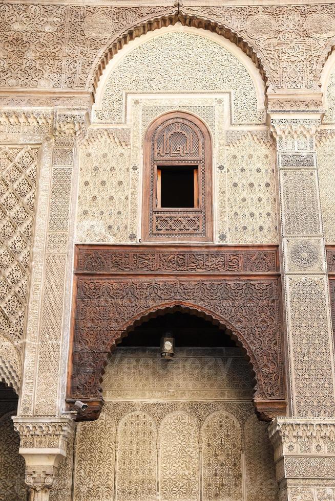 bou inania madrasa a fez, marocco foto