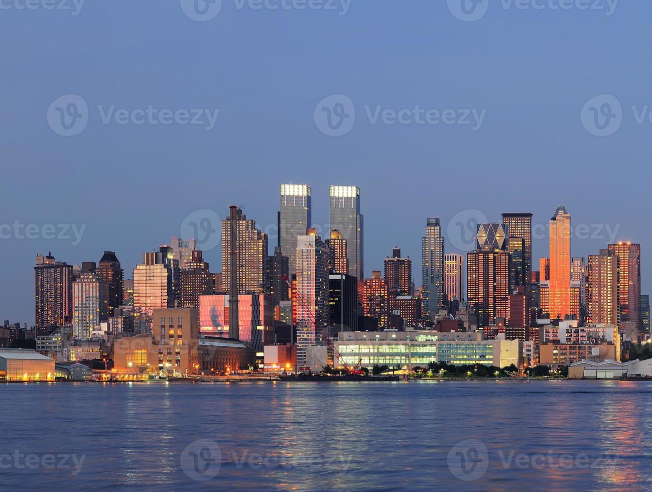 New York City Manhattan sul fiume Hudson foto