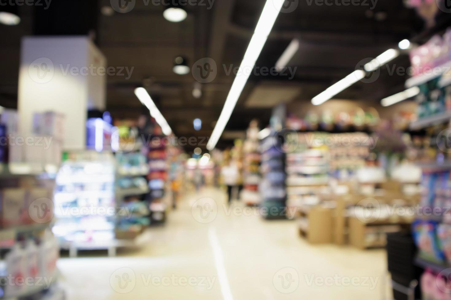 astratto sfocatura sfondo sfocato corridoio supermercato foto