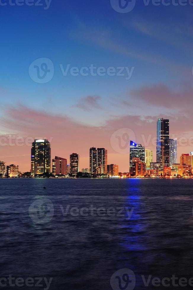 scena notturna di Miami foto