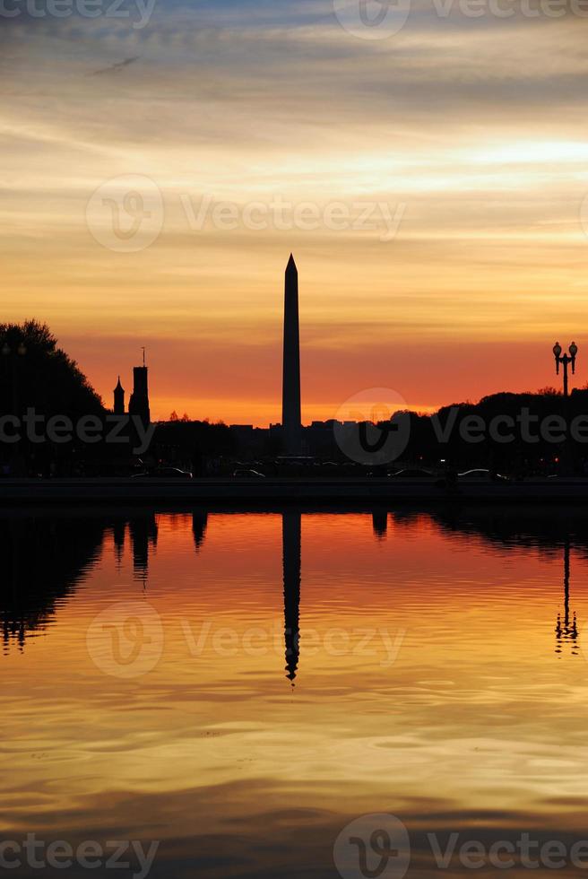 tramonto di Washington DC foto