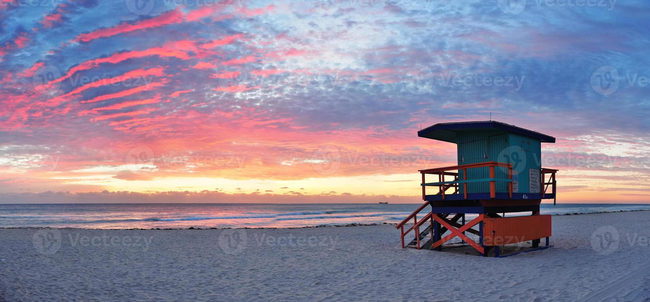 miami south beach sunrise foto