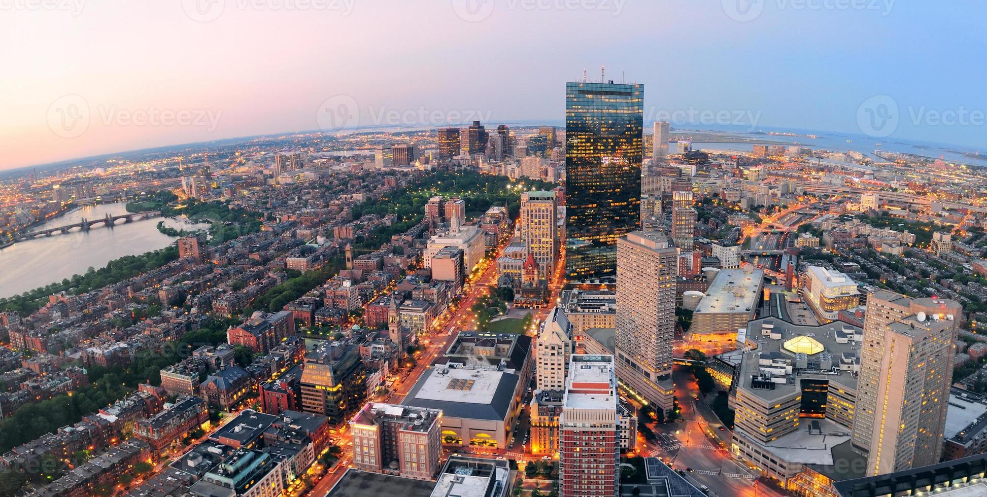 vista aerea di Boston foto