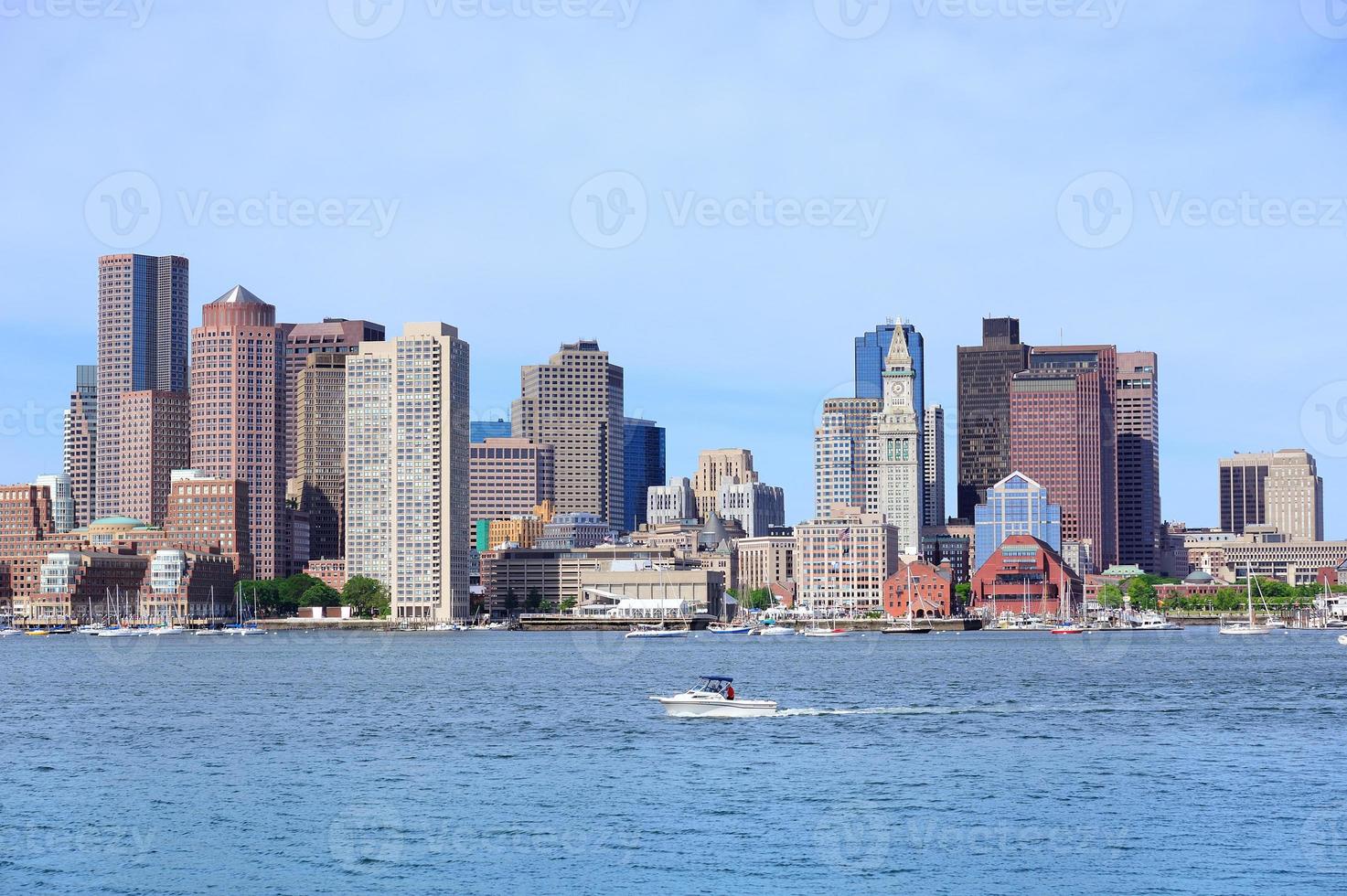 Boston centro con barca foto