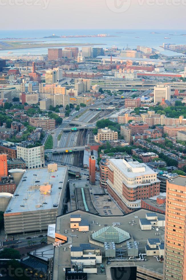 vista aerea di Boston foto