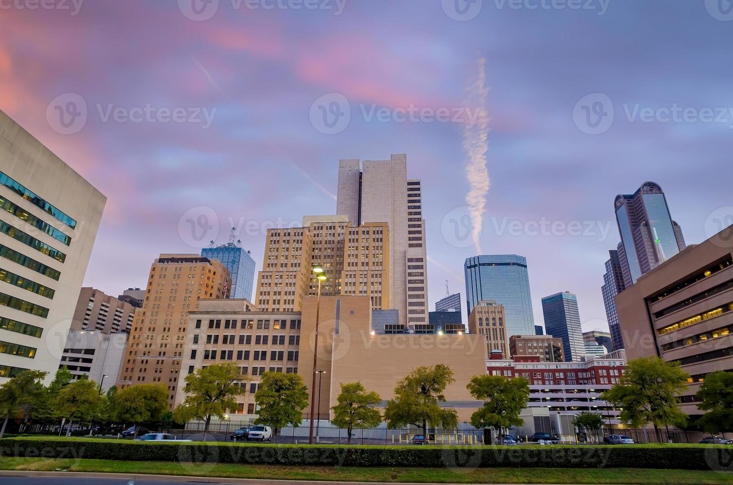 dallas city skyline del centro paesaggio urbano del texas usa foto