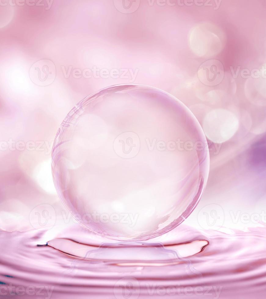 sfondo a bolle per prodotti cosmetici foto