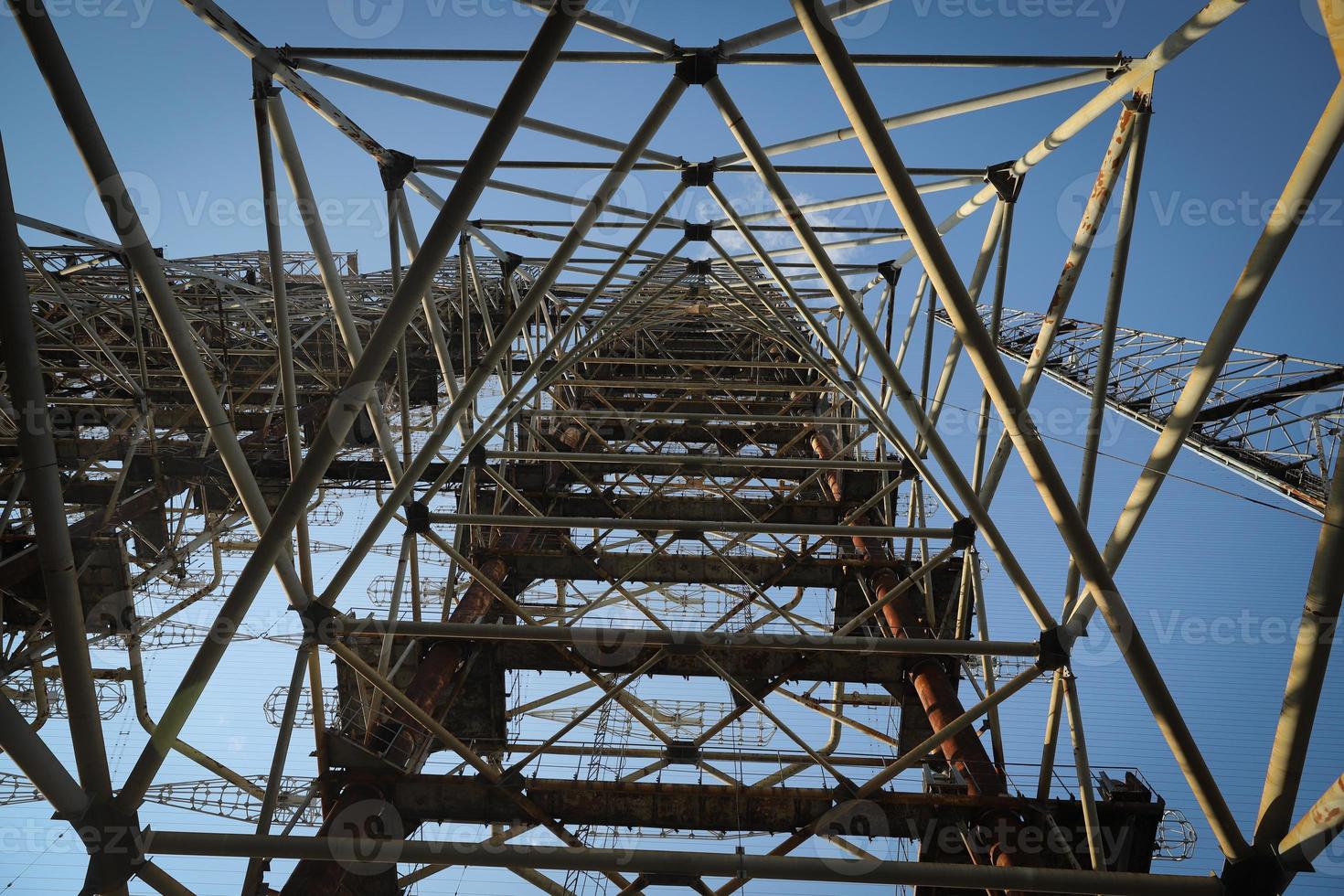 radar duga nella zona di esclusione di Chernobyl, Ucraina foto