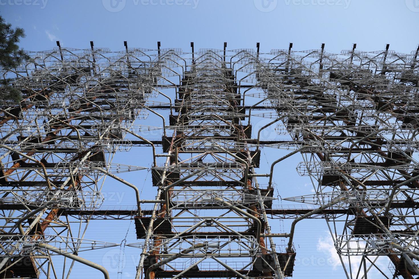 radar duga nella zona di esclusione di Chernobyl, Ucraina foto