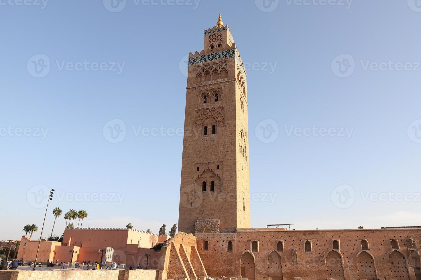 moschea kutubiyya a marrakech, marocco foto