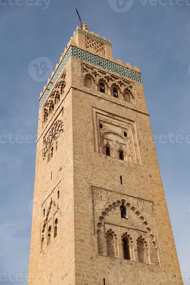 moschea kutubiyya a marrakech, marocco foto