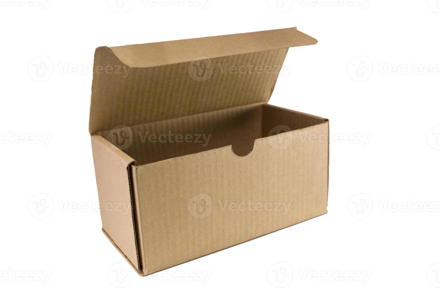 scatola ondulata marrone foto