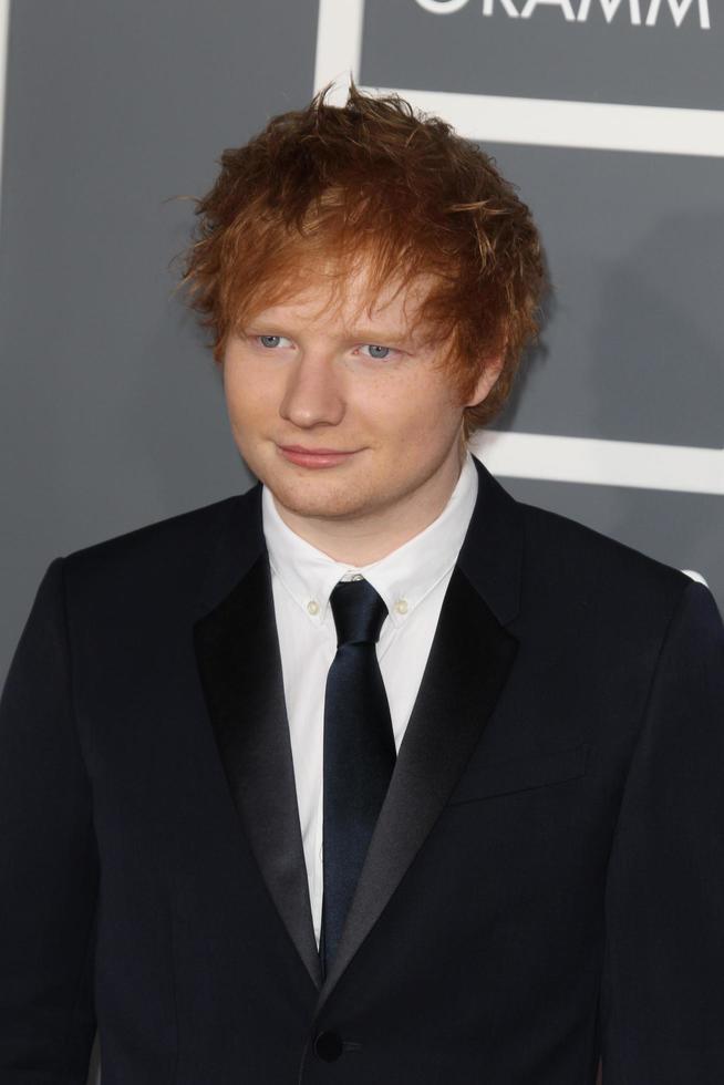 los angeles, 10 febbraio - ed Sheeran arriva al 55° Grammy Awards annuale presso lo Staples Center il 10 febbraio 2013 a los angeles, ca foto