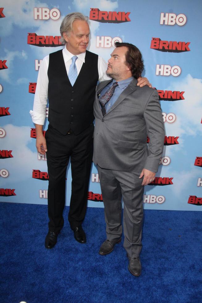 los angeles, 8 giugno - tim robbins, jack black alla premiere di hbos the brink presso i paramount studios l'8 giugno 2015 a los angeles, ca foto