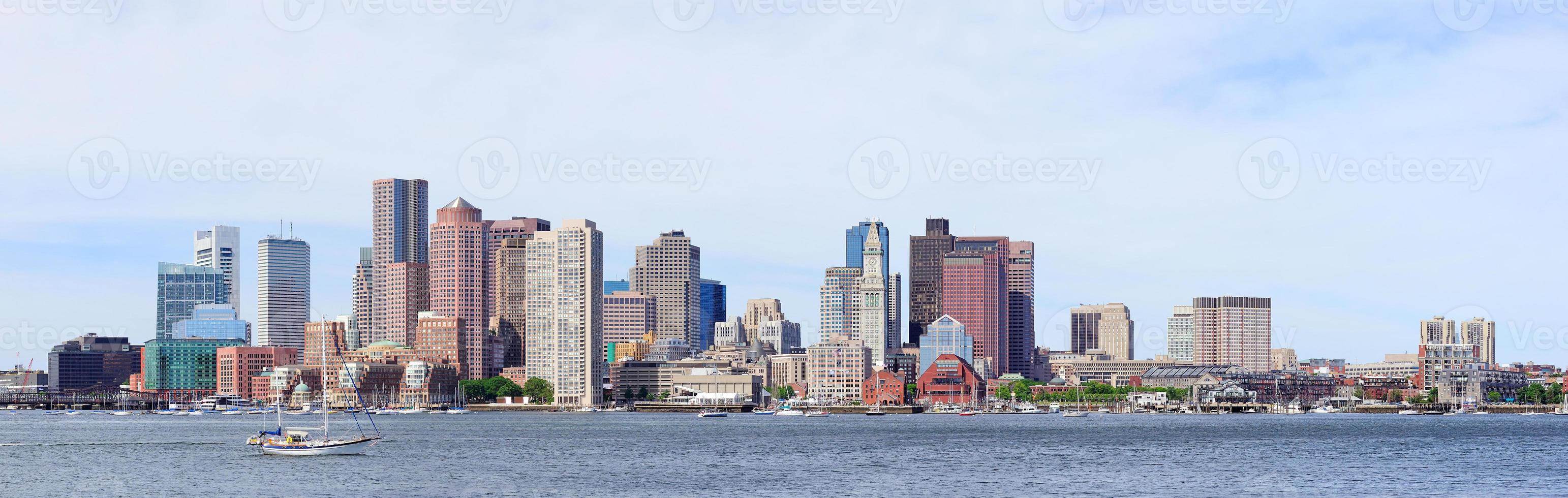 vista panoramica di Boston foto