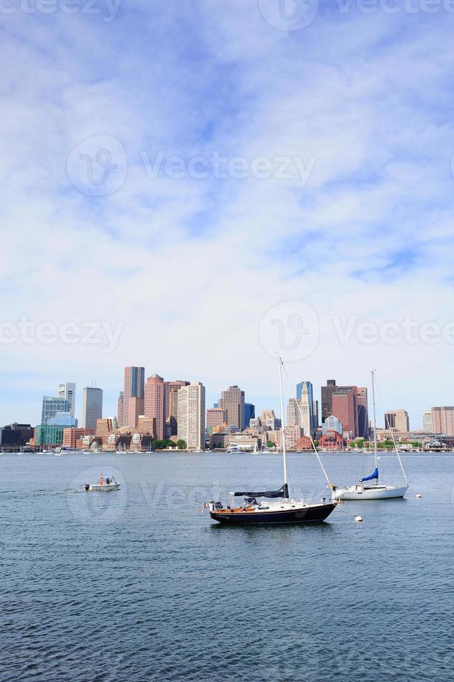 vista del centro di Boston foto