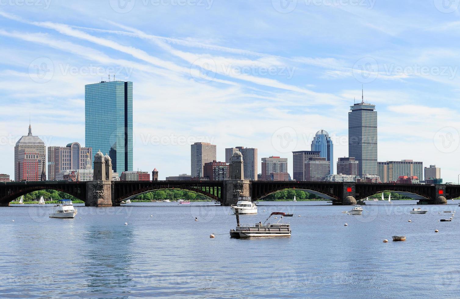 vista sullo skyline di boston foto