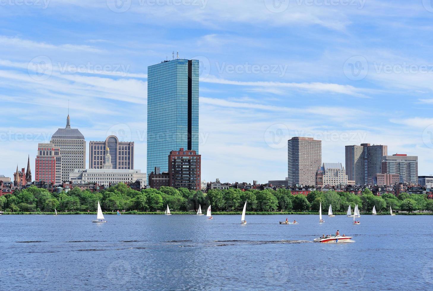vista sulla città di Boston foto