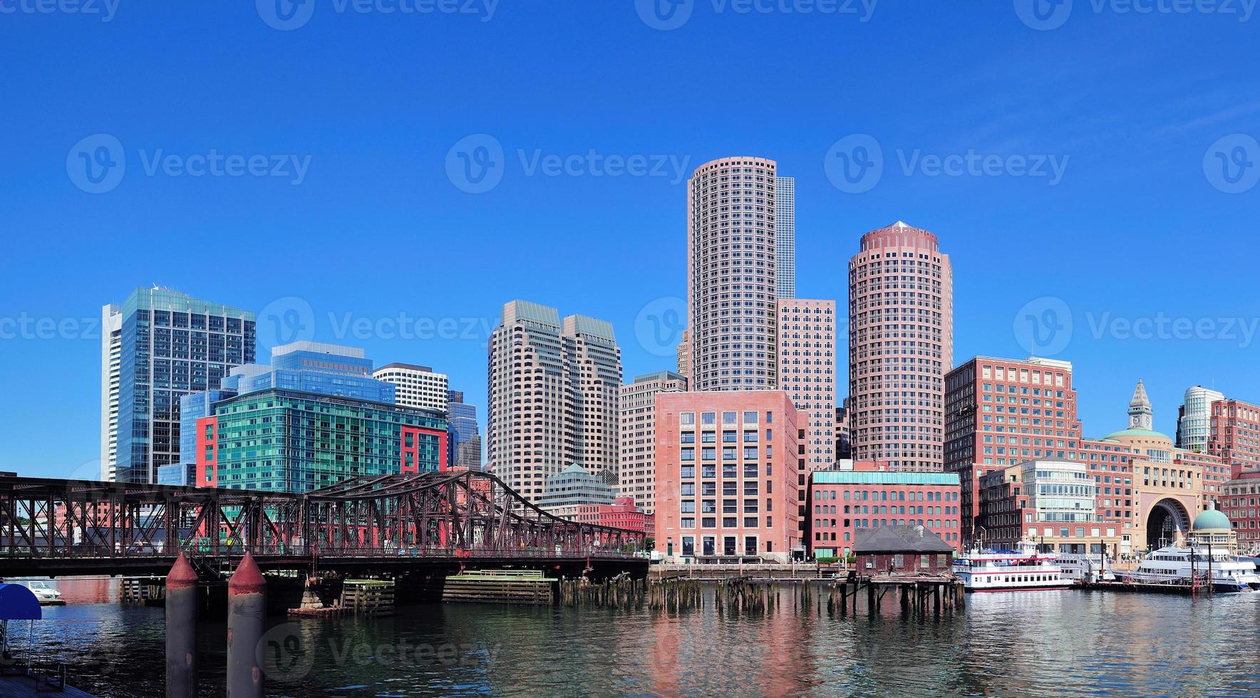 vista sulla città di Boston foto