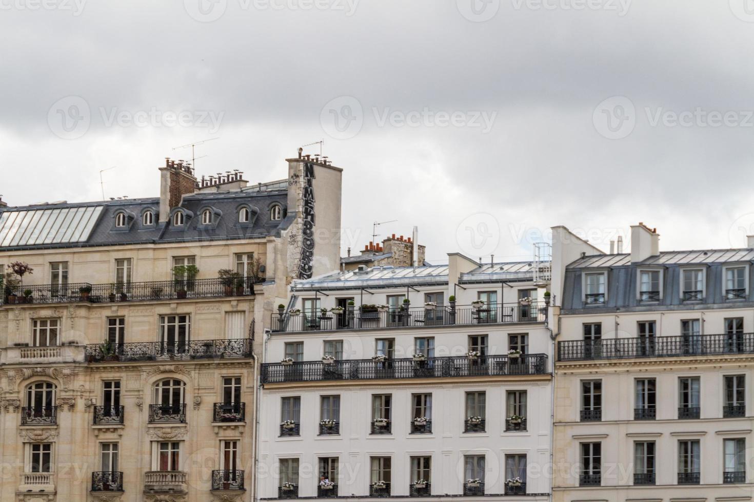 belle strade parigine vista parigi, francia europa foto