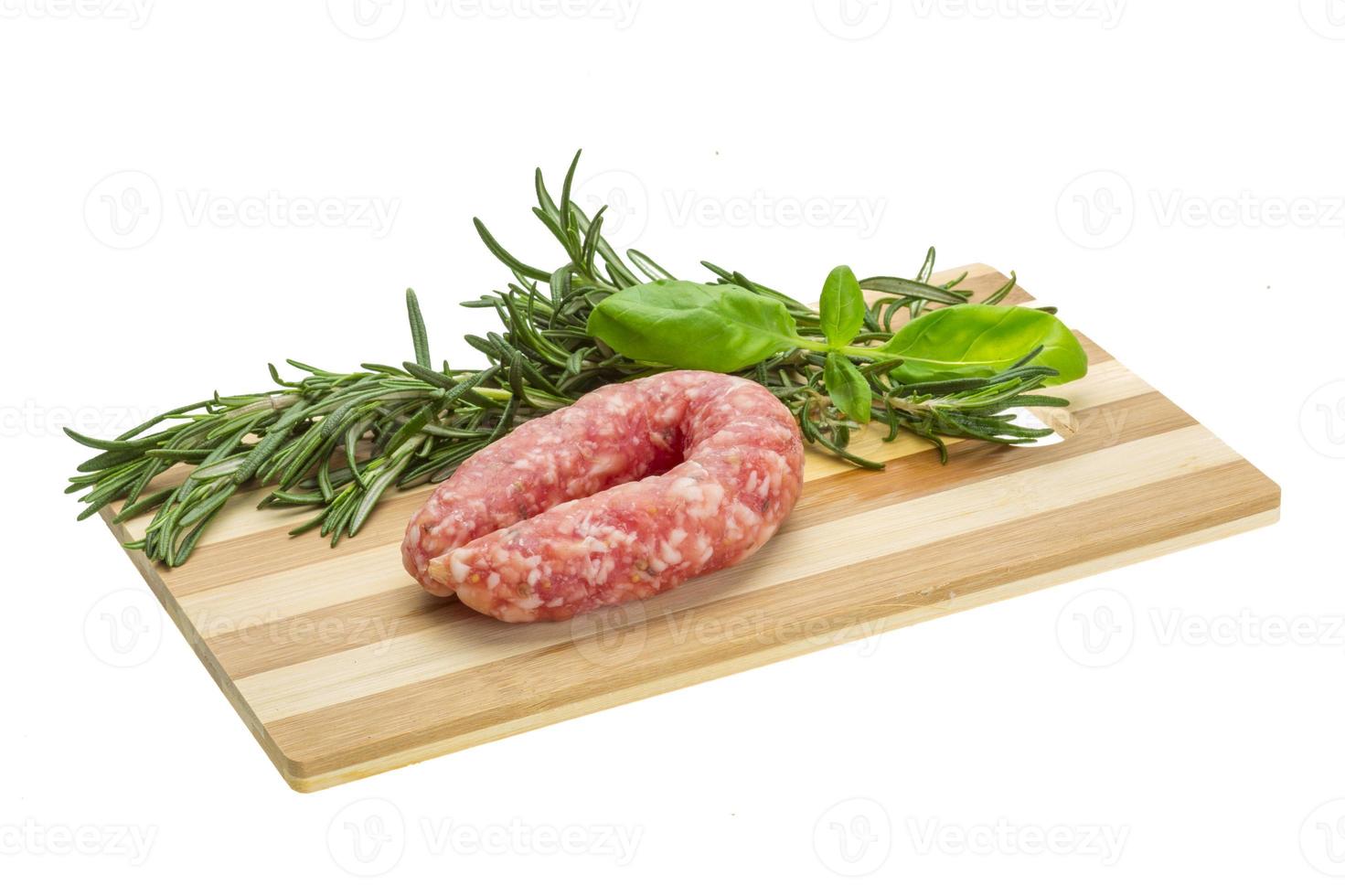 salame al rosmarino, basilico foto