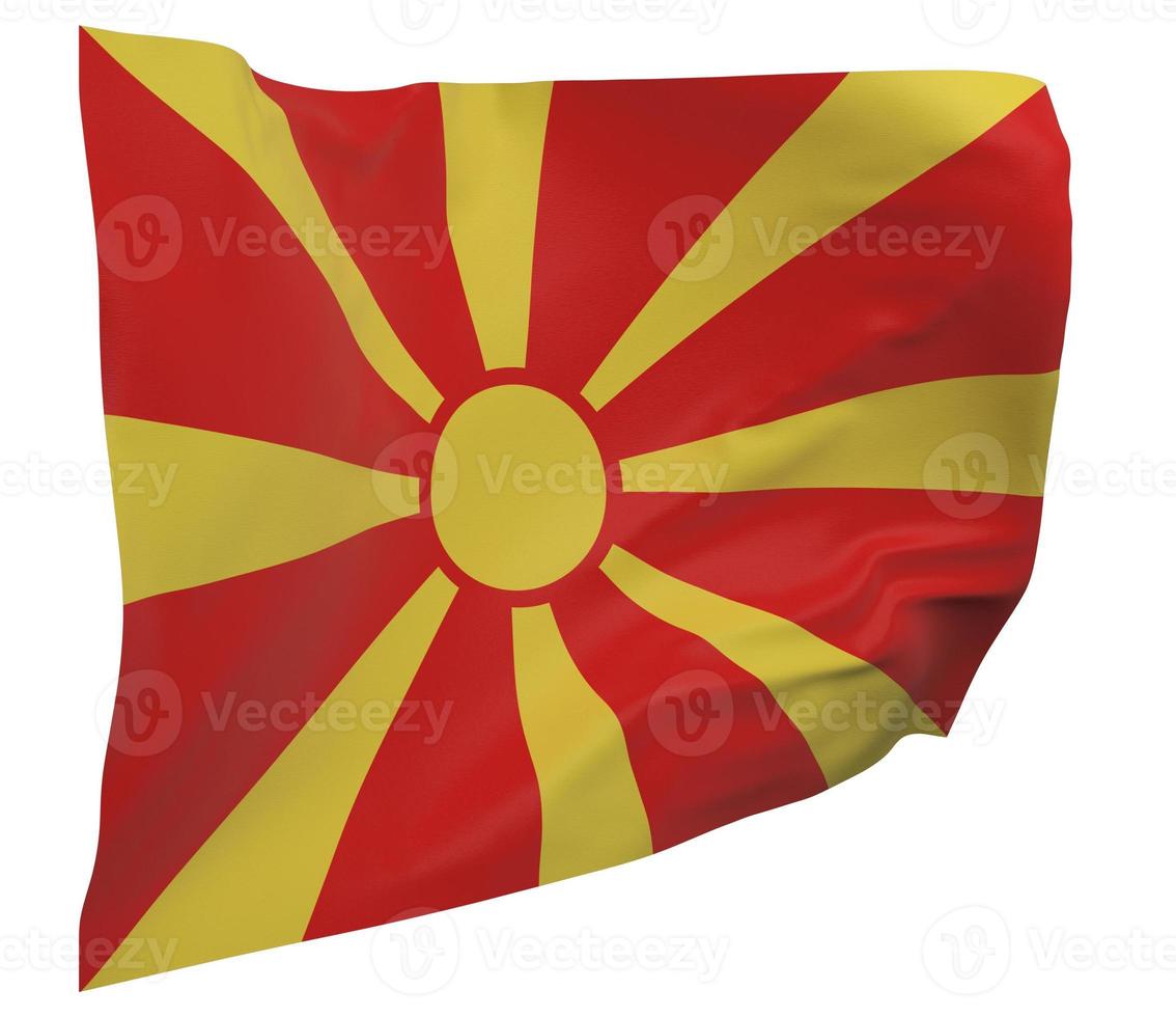 bandiera macedonia isolata foto