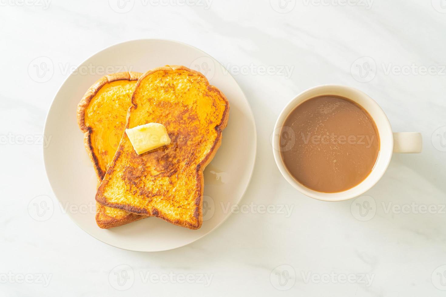 french toast con burro e miele foto