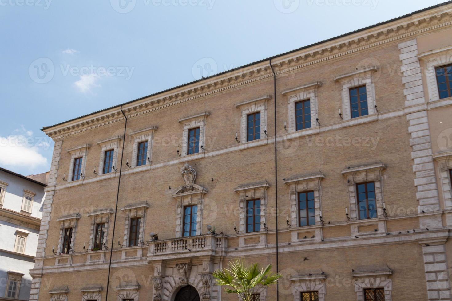 Roma, Italia. particolari architettonici tipici della città vecchia foto