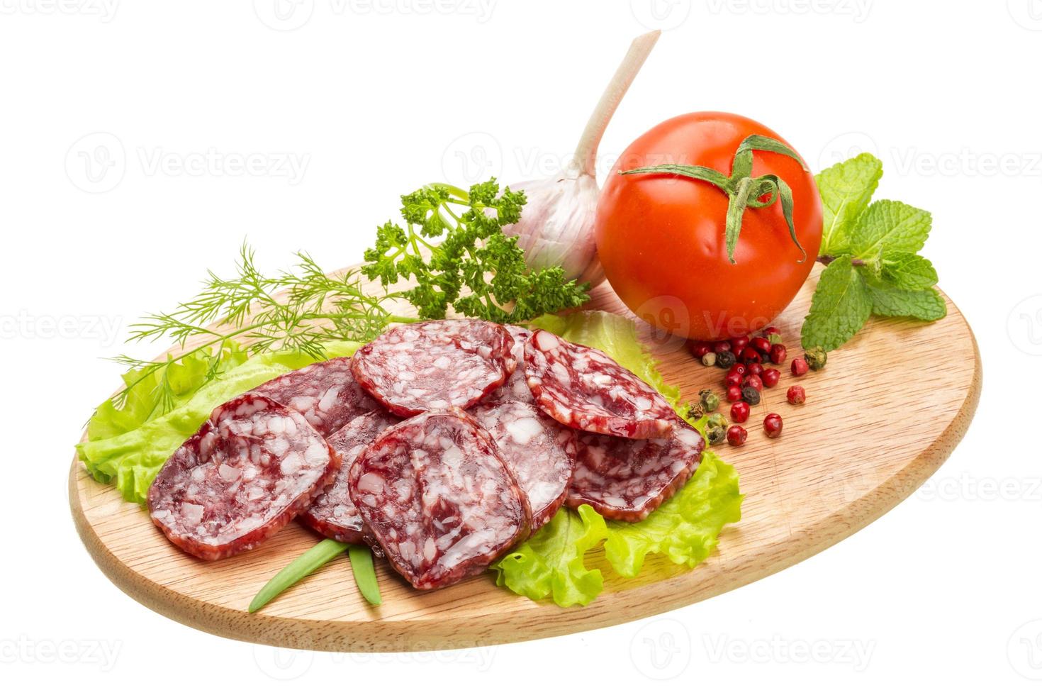 salame fresco maturo foto