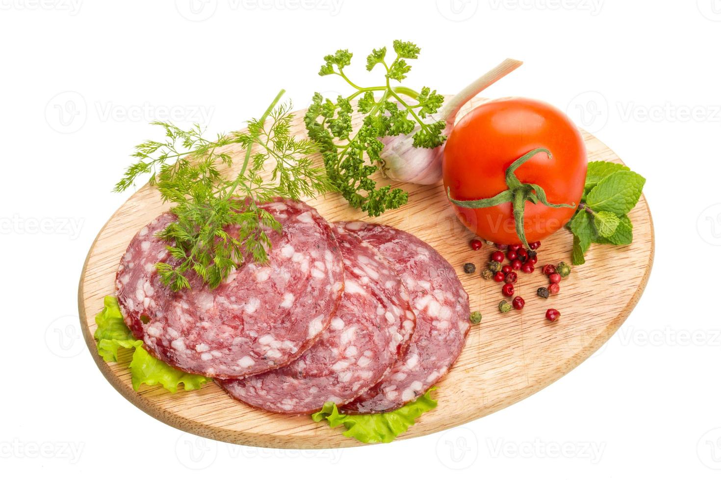 salame fresco maturo foto