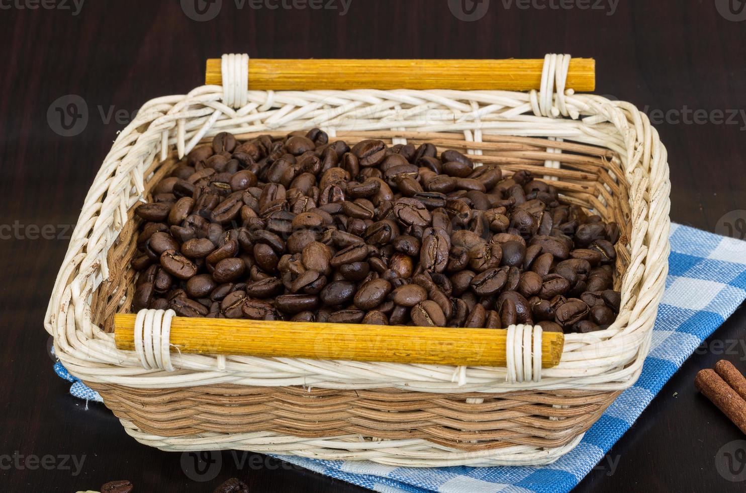 chicchi di caffè tostati foto