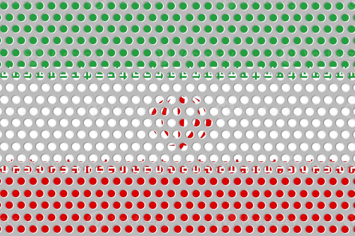 3d bandiera dell'iran su metallo foto