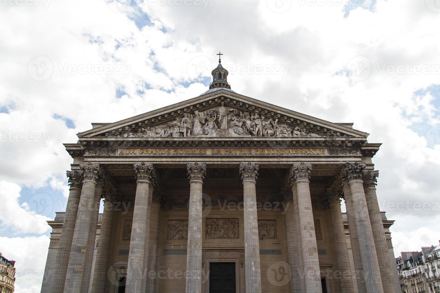 l'edificio del pantheon a Parigi foto