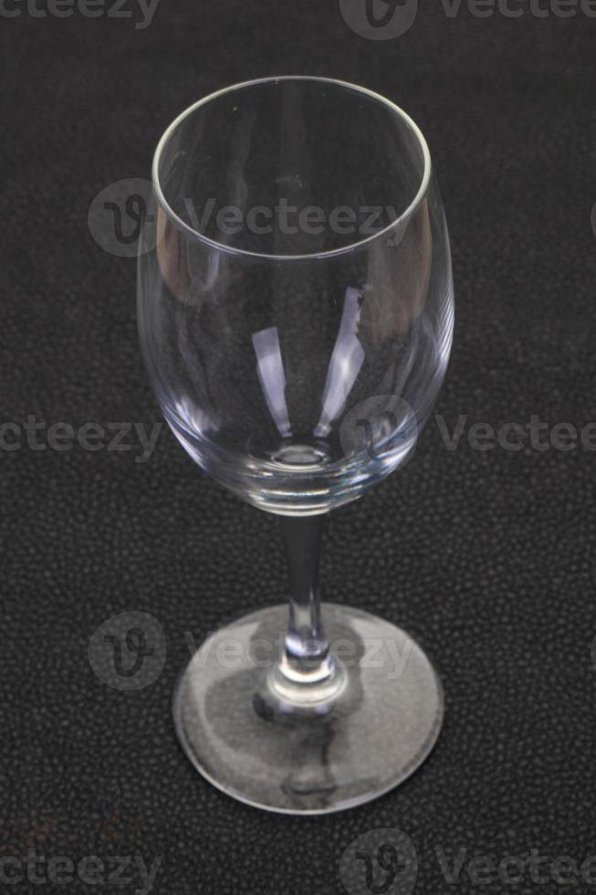 tazza di vetro vuota foto