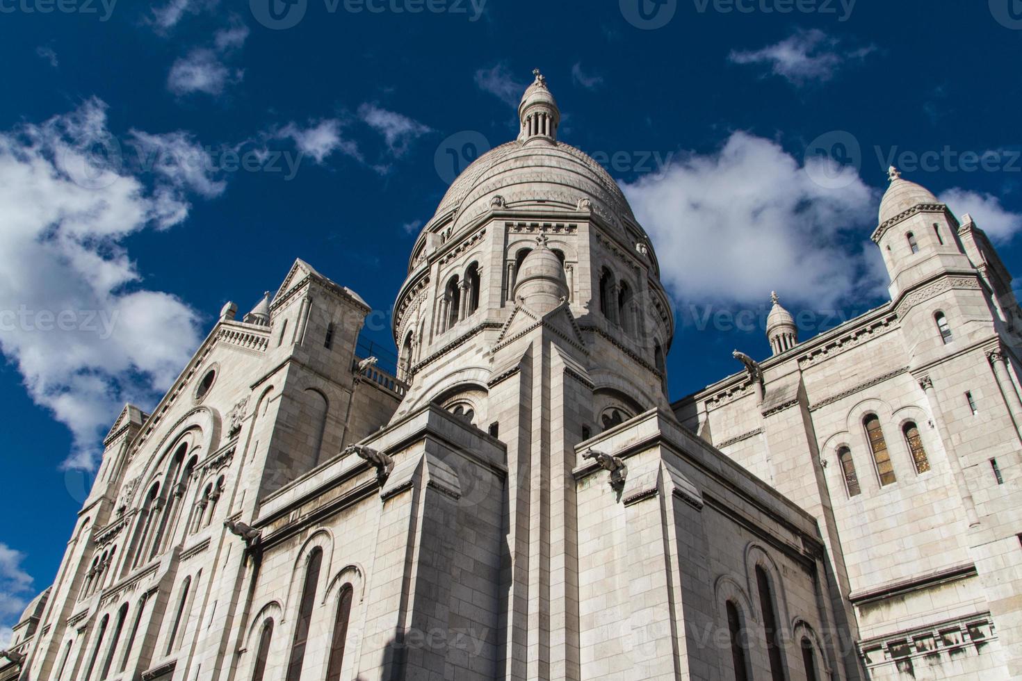 l'architettura esterna del sacre coeur, montmartre, parigi, francia foto