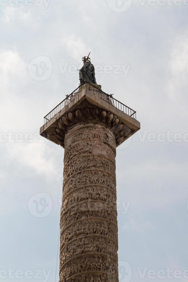 Roma, Italia. particolari architettonici tipici della città vecchia foto