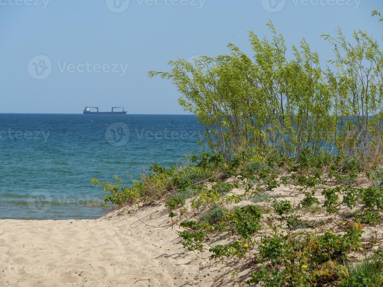 la spiaggia di Sopot in Polonia foto