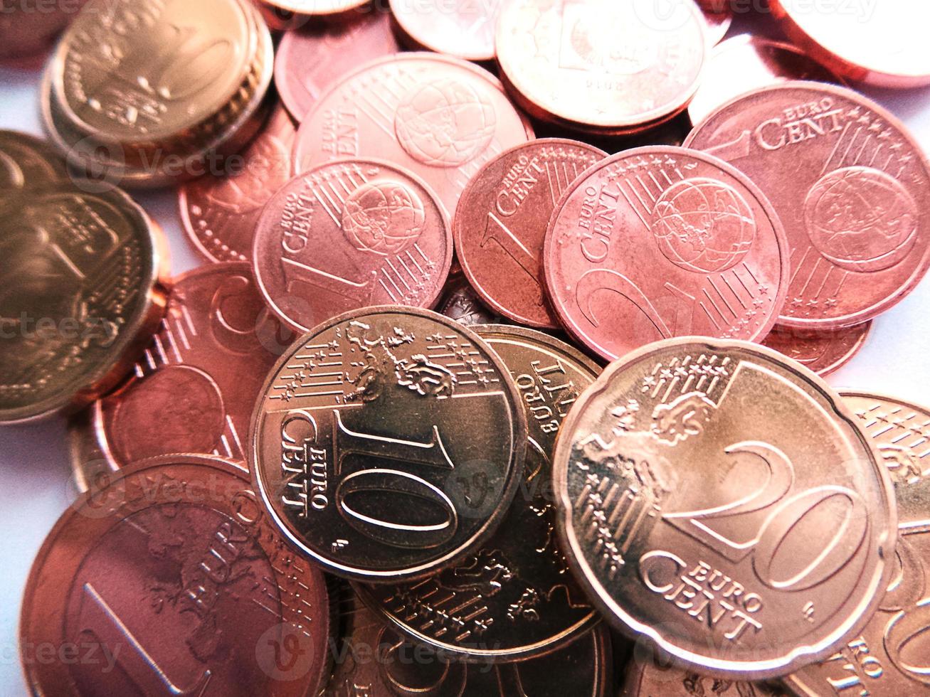 monete in denaro - euro e cent foto