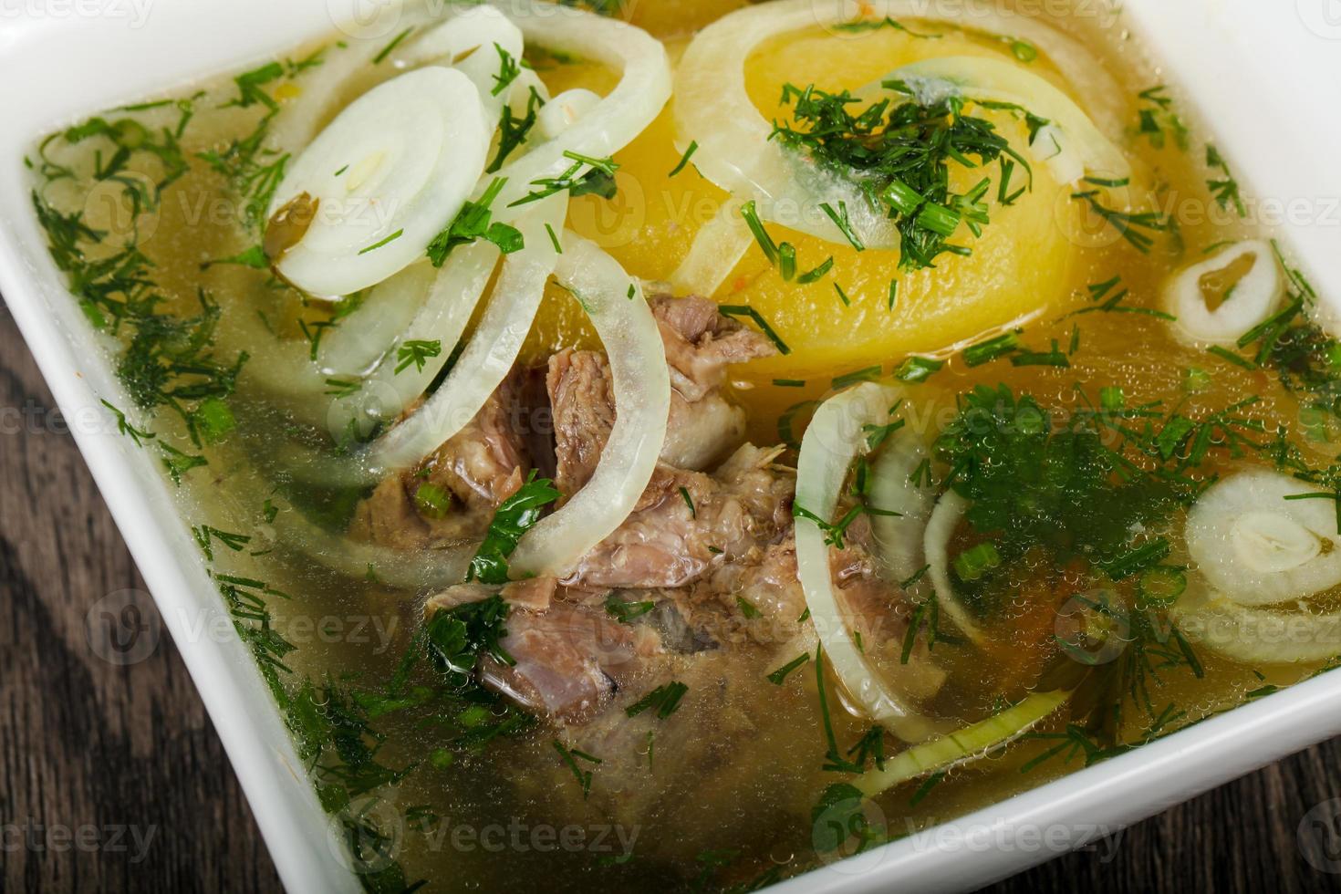 zuppa di carne caucasica - hashlama foto