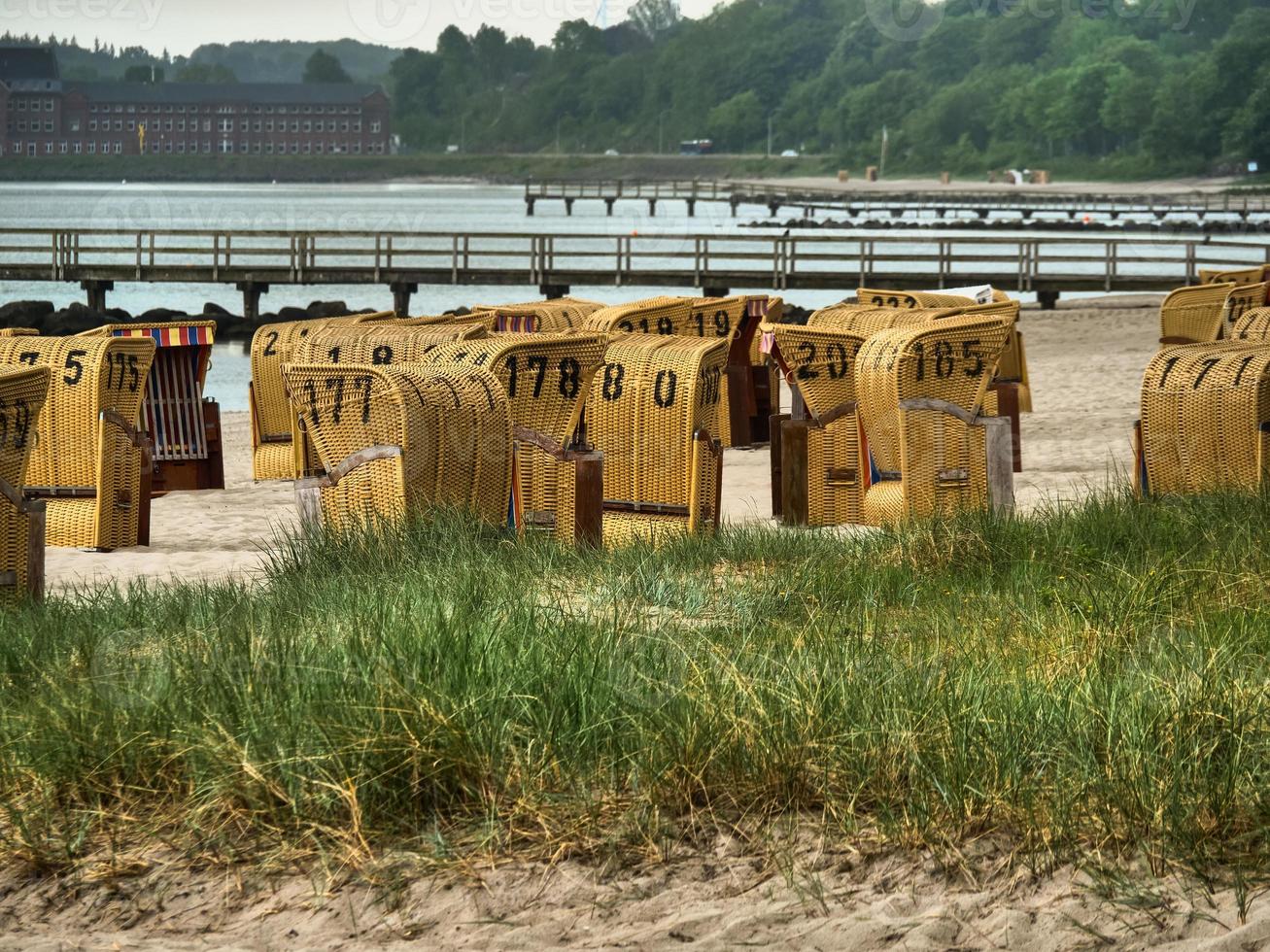 la città di eckernfoerde sul mar baltico foto