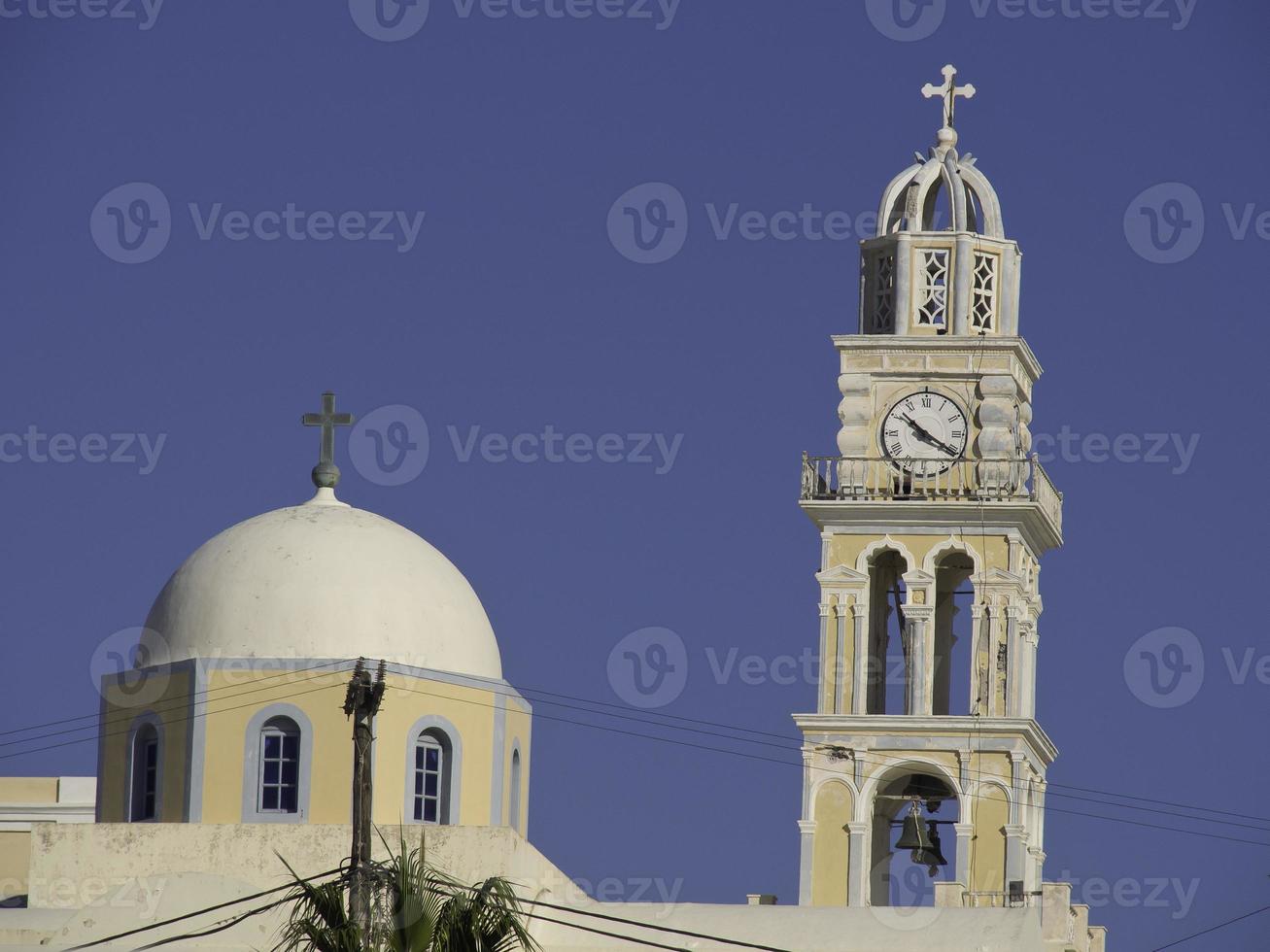 isola di santorini in grecia foto