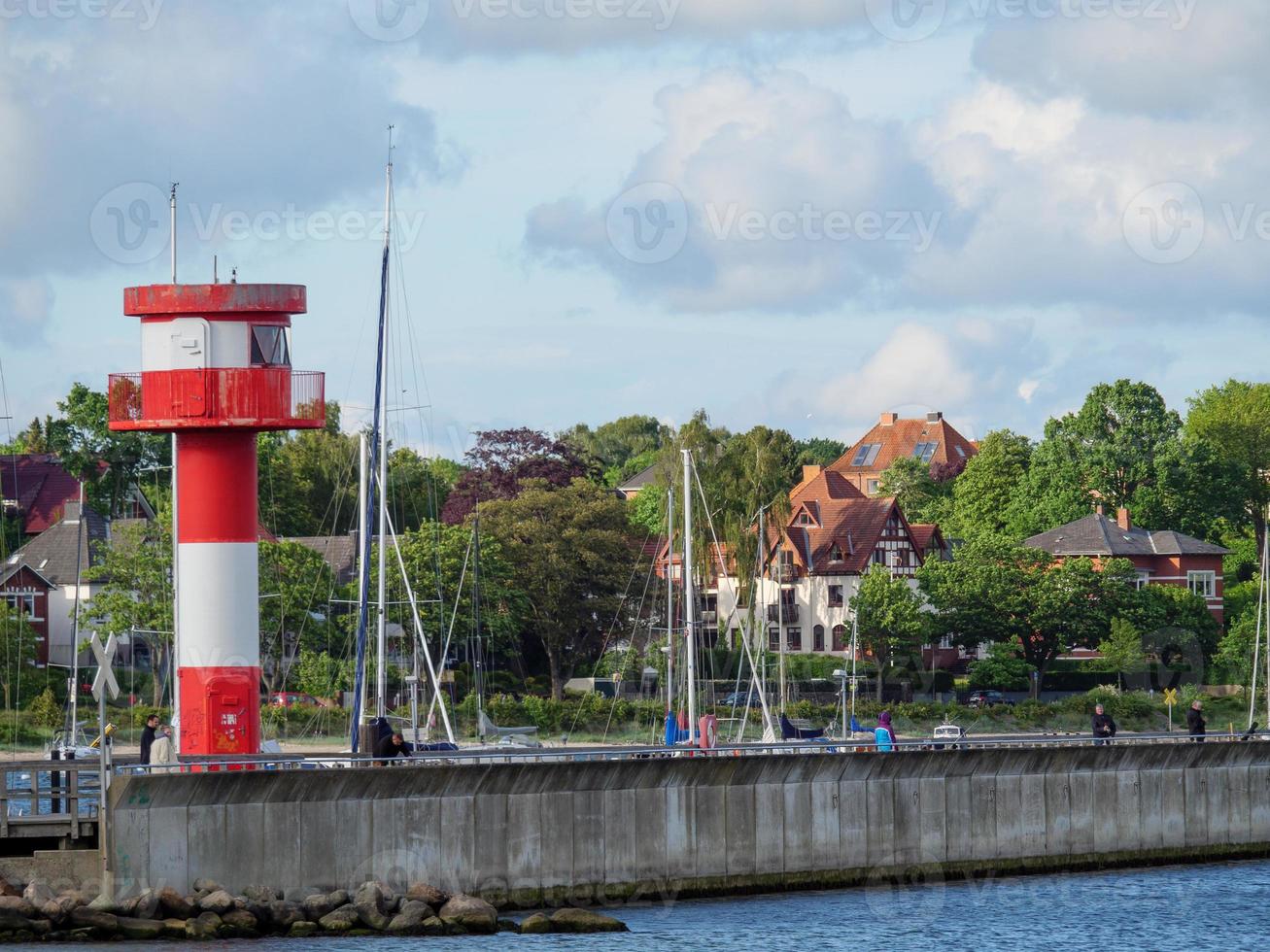 la città di eckernfoerde sul mar baltico foto