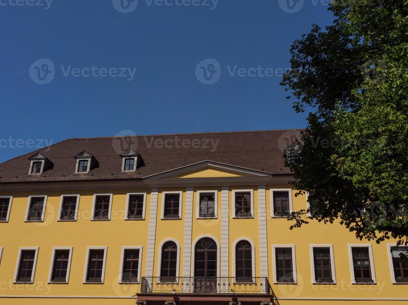 la città di Wuerzburg sul fiume principale foto