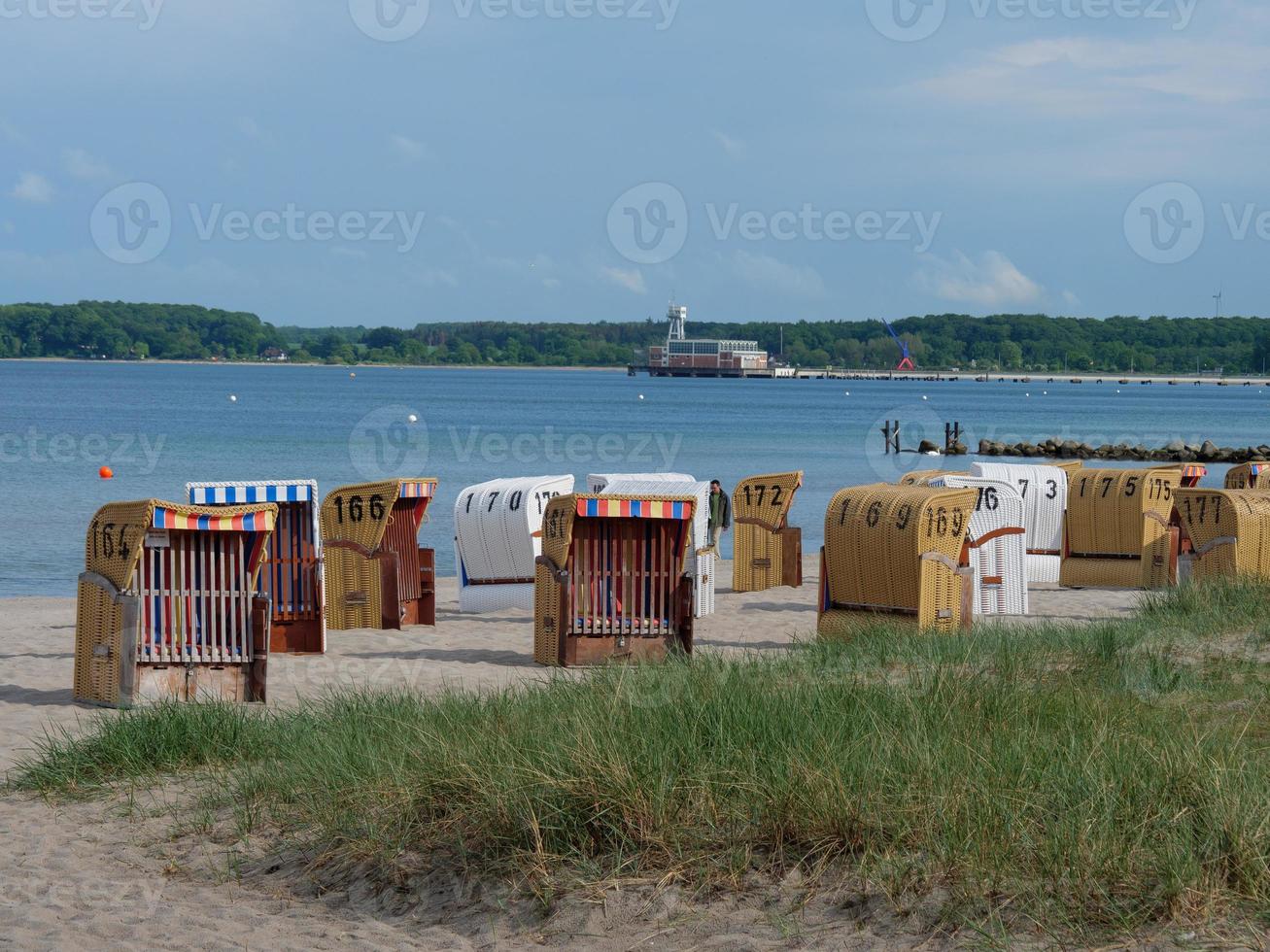 la città di eckernfoerde sul mar baltico foto