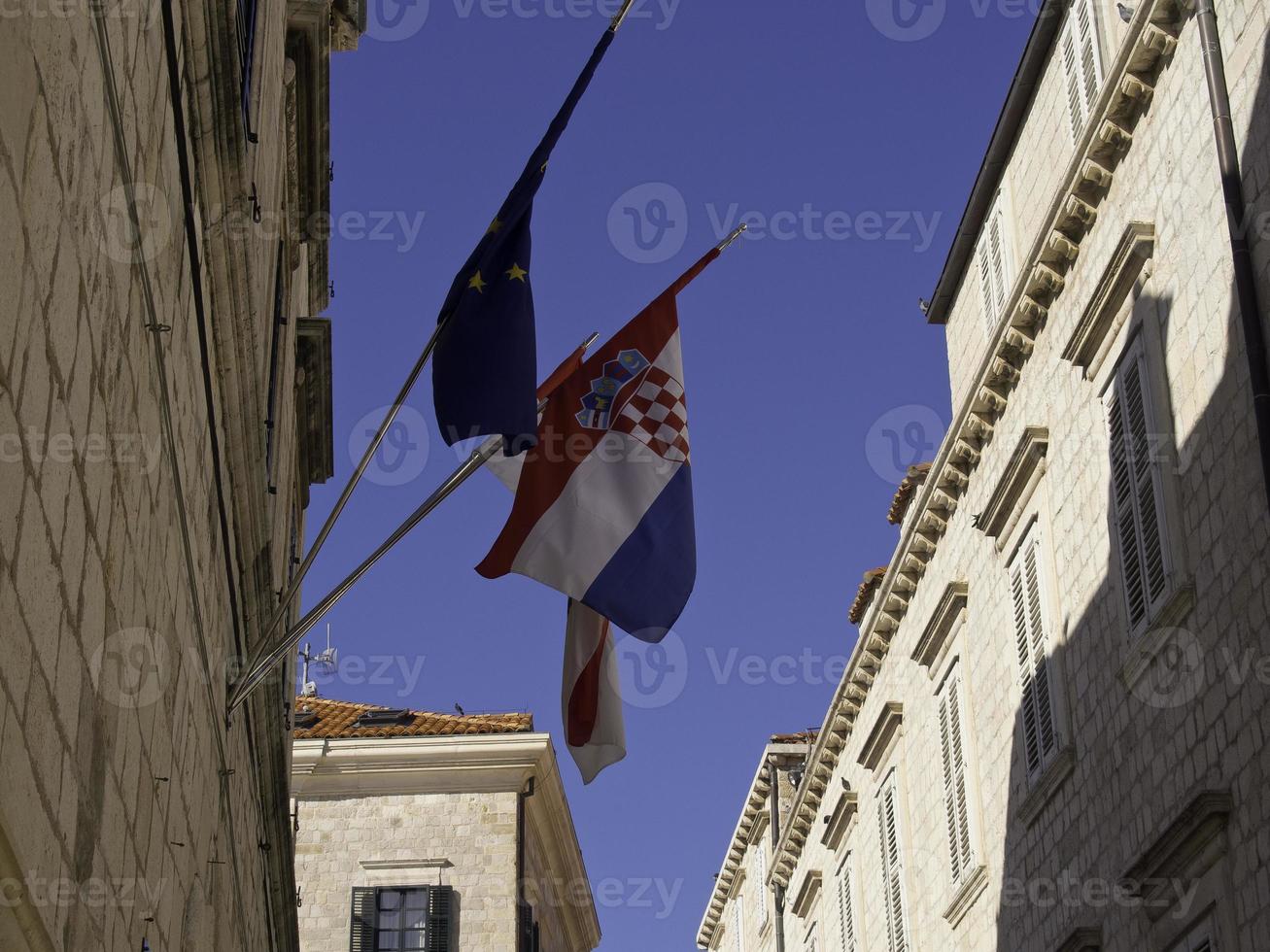 la città di dubrovnik in croazia foto