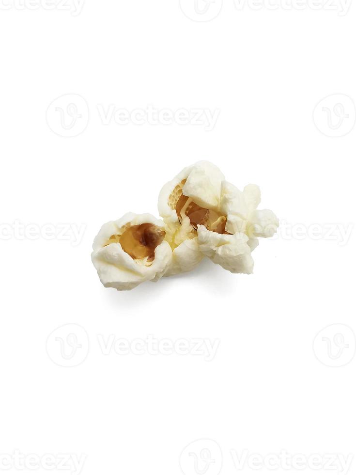 popcorn isolato su uno sfondo bianco foto