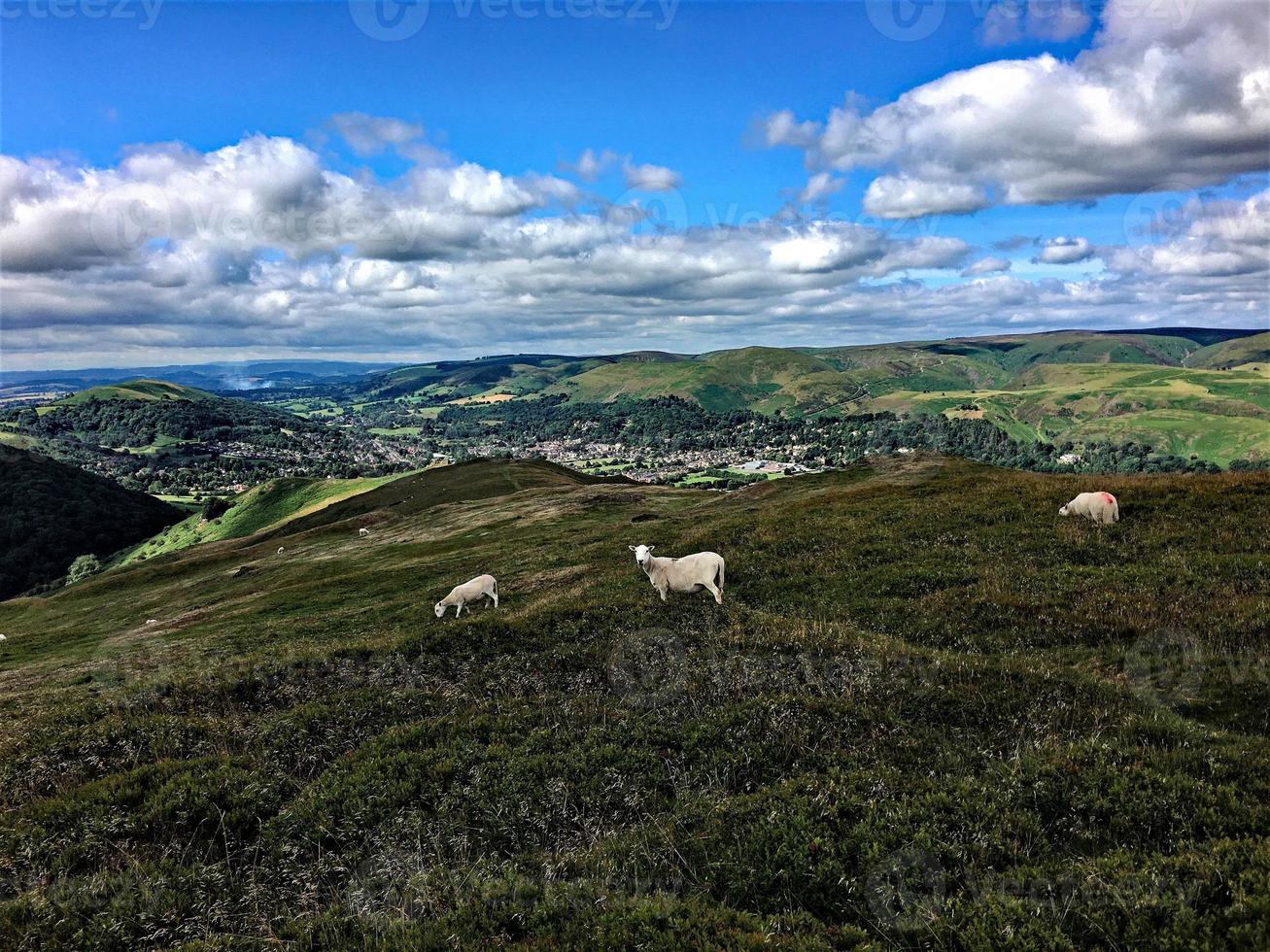 una vista delle colline del Caradoc nello Shropshire foto