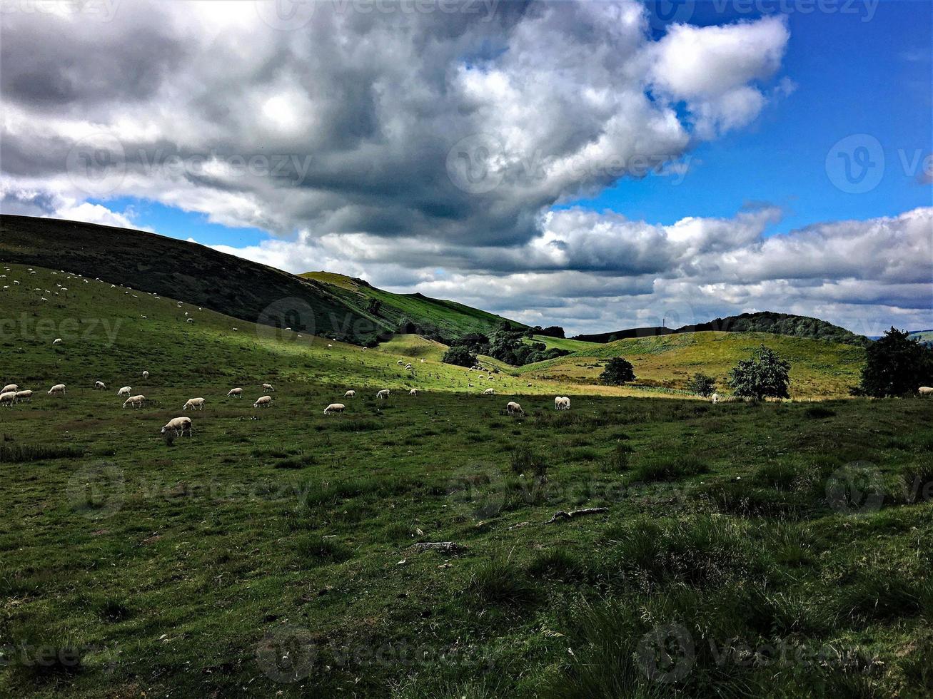 una vista delle colline del Caradoc nello Shropshire foto