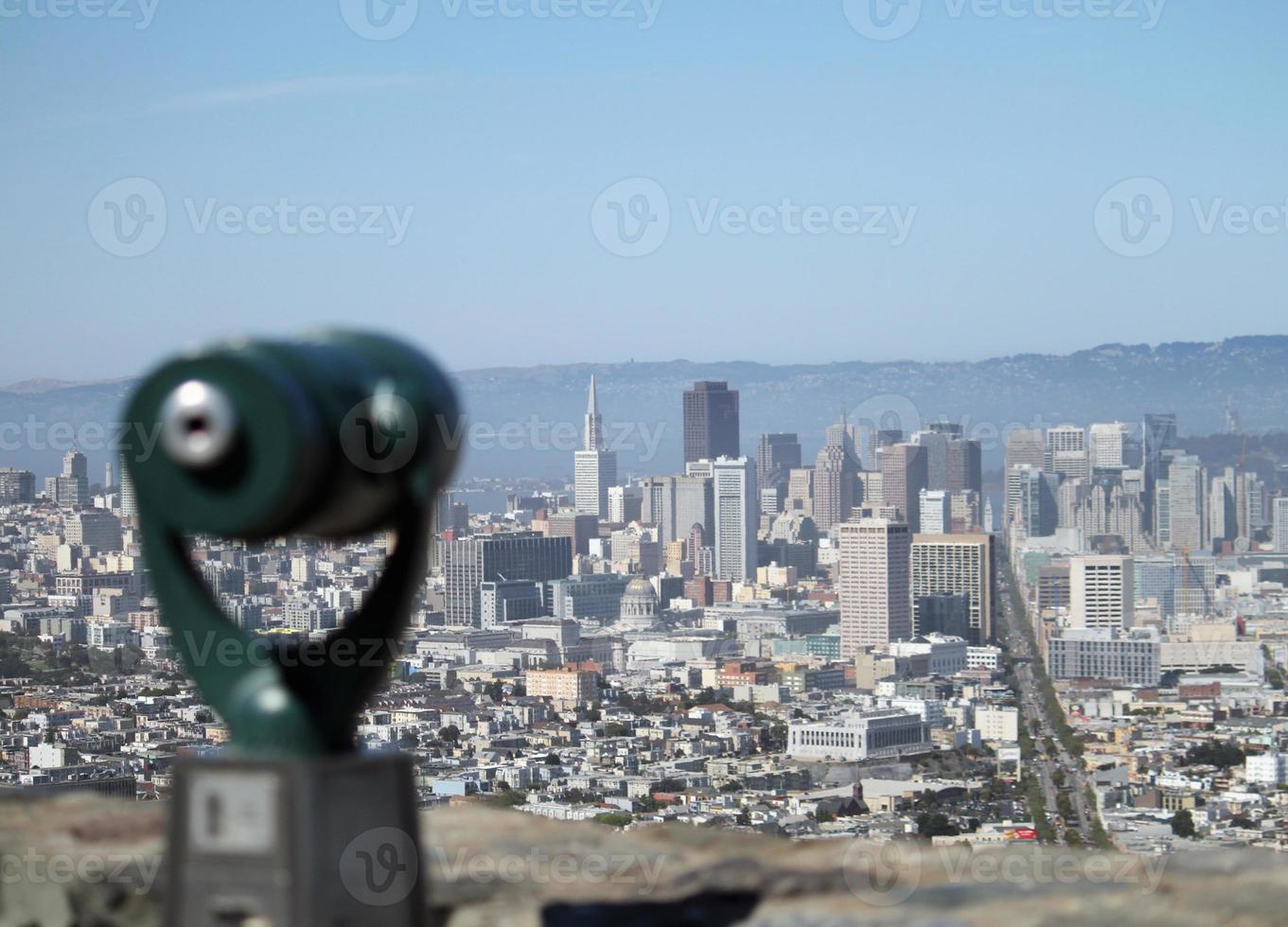 punto panoramico con vista su san francisco, california foto