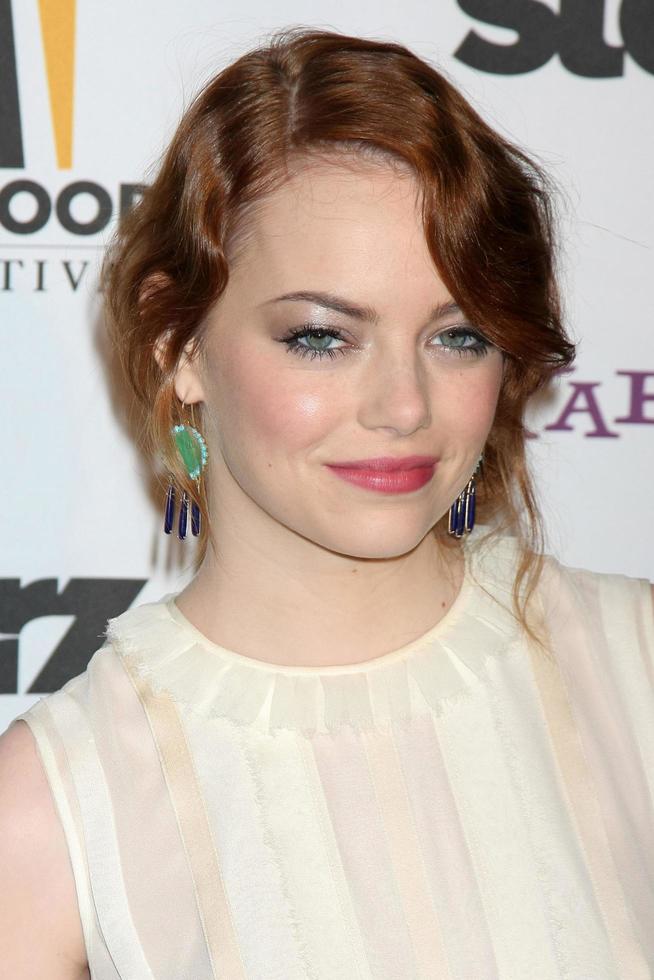 Los Angeles, 24 ottobre - Emma Stone arriva al 15° gala annuale dei premi del film di Hollywood al Beverly Hilton Hotel il 24 ottobre 2011 a Beverly Hills, California foto